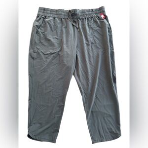 NWT SPANX Out Of The Office Green Tapered Crop Pants Size 3X